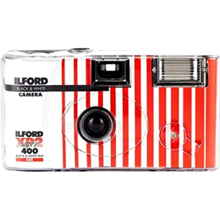 Ilford XP2 Einwegkamera mit Blitz 400 ASA / 27 Aufnahmen black & white – Bild 2