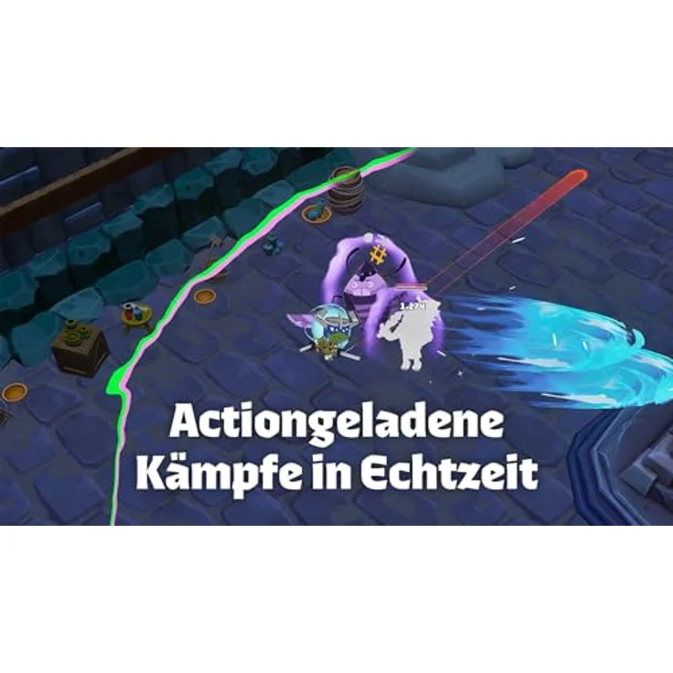 Game Mill Nicktoons & The Dice of Destiny, Nintendo Switch Spiel mit actiongeladenen Kämpfen, Einzel- und Koop-Modus für bis zu 4 Spieler, fantasievolle Nickelodeon-Welten. – Bild 3