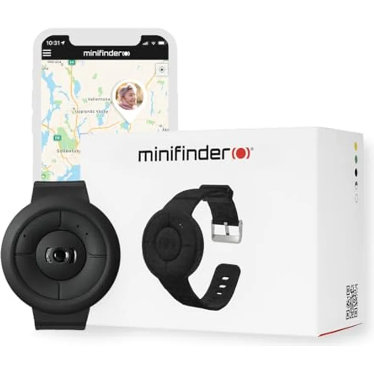 MiniFinder Nano GPS-Personalalarm im Uhrenformat mit MLPC™-Technologie, präziser Ortung & MiniFinder Live – für Pflege & Sicherheit – Bild 1