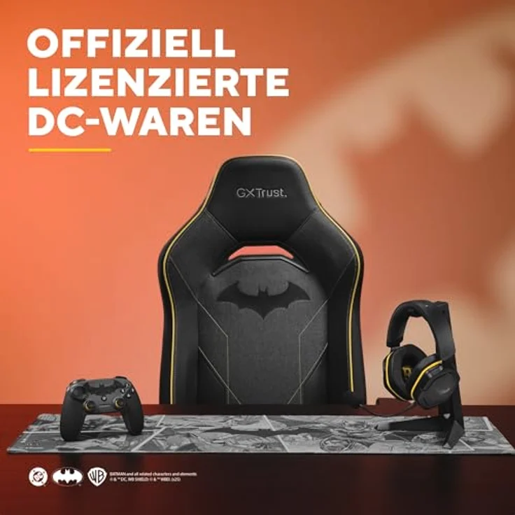 Trust MUTA Wireless Controller Batman, Multiplattform-Gaming Controller für PC, iOS, Switch und Android, gelb und schwarz, wiederaufladbar mit programmierbaren Tasten und Vibrationsfunktion – Bild 9