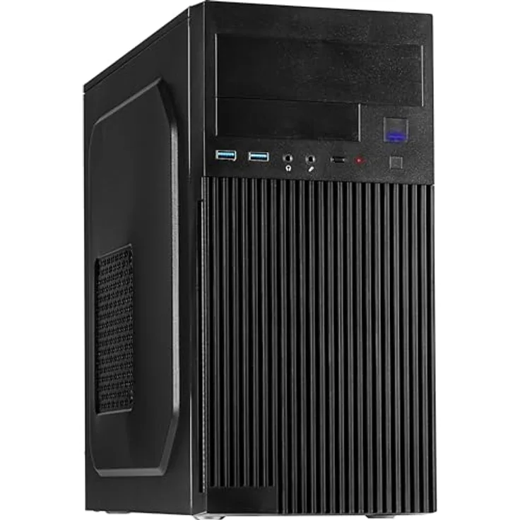 Inter-Tech Micro Tower IT-6521 Straight, PC-Gehäuse für Mainboards bis mATX, schwarz - Preisvergleich