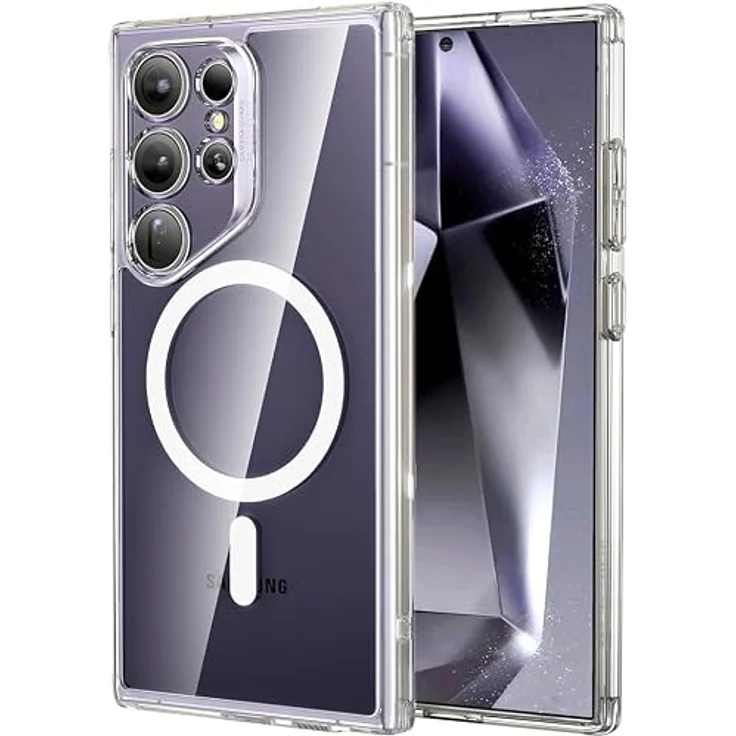 ESR Samsung Galaxy S24 Ultra Hülle, magnetisch und MagSafe kompatibel, Militärschutz, klar und vergilbungsbeständig – Bild 2