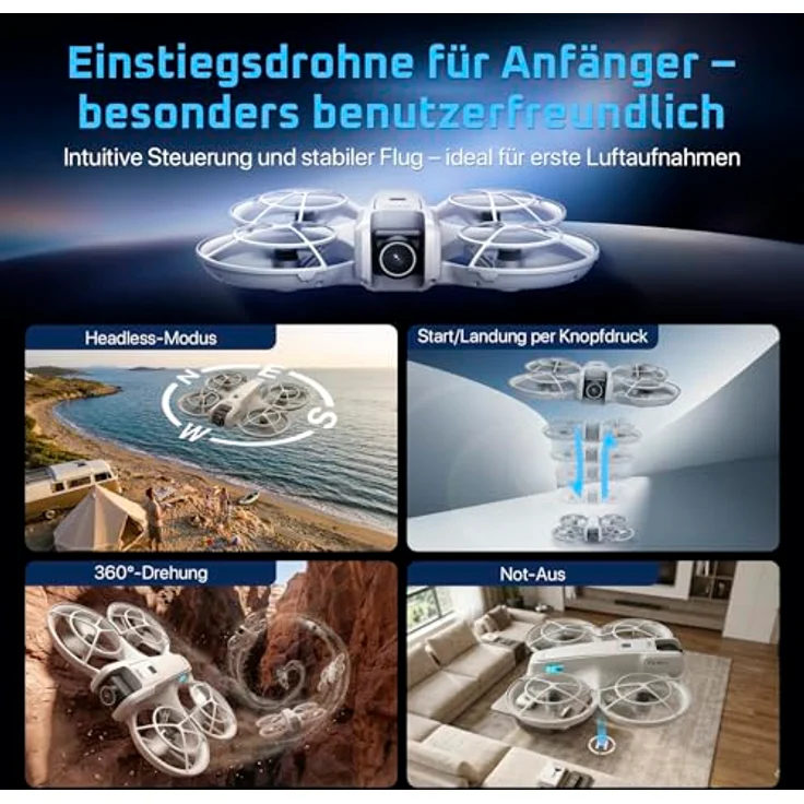 Rollei Fly Mini, Quadrokopter für Einsteiger mit einfacher Bedienung und kompakter Bauweise – Bild 3