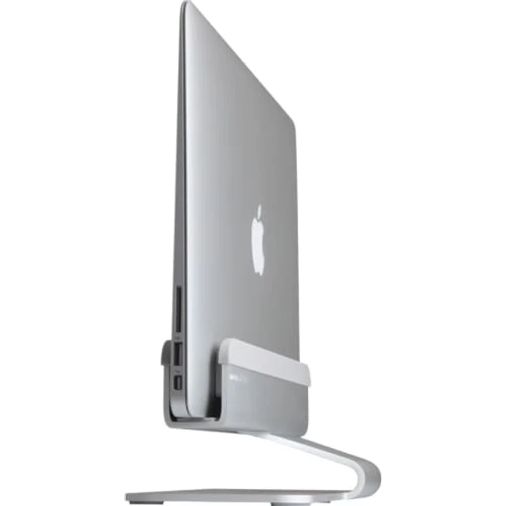 Rain Design mTower Monitor-Halterung, vertikal, platzsparend, eloxiertes Aluminium für Apple Notebooks 11"-17" – Bild 3