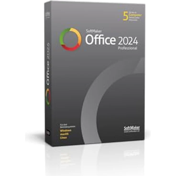 SoftMaker Office Pro, Office-Programme kompatibel mit Windows & Mac für 5 Geräte, native Microsoft Office Unterstützung – Bild 1