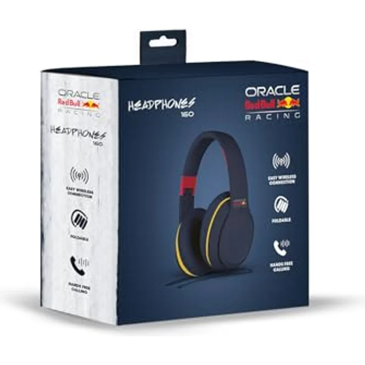 Universal Textiles Oracle Red Bull Racing HP160, Over-Ear Kopfhörer mit Bluetooth (Kabellos), Farbe Blau – Bild 8