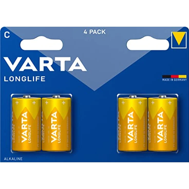 VARTA Longlife Batterie C Baby LR14 Batterie, Alkaline Batterien, ideal für Fernbedienung Radio Wecker und Uhr (4er Pack) – Bild 2
