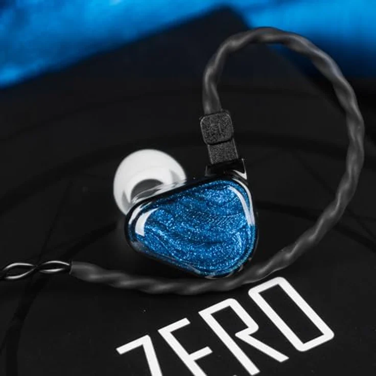 Truthear Zero, Kabelgebundene In-Ear Kopfhörer mit dualen dynamischen Treibern, blau – Bild 4