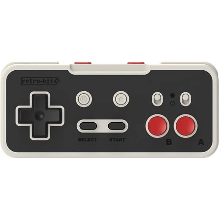 Retro-Bit Origin8 2.4 GHz Wireless Controller For Nintendo Switch & NES - USB & NES receivers included - Classic Grey