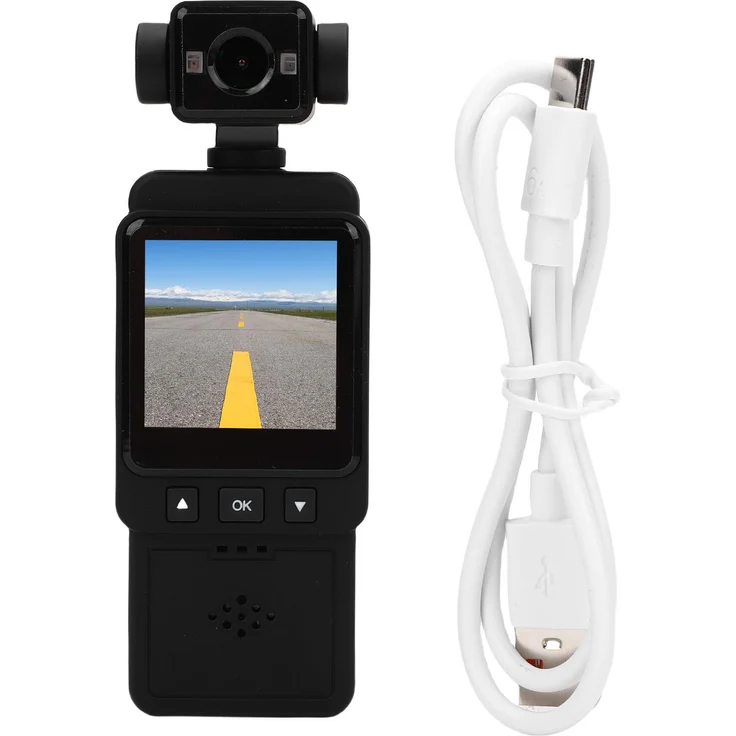 Lixada HD-Taschen-Camcorder 1080p, tragbarer Camcorder mit WLAN und 3-Achsen-Bildstabilisierung für Outdoor-Sport und Arbeitsaufnahmen