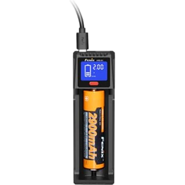 Fenix ARE-D1 Einschacht-Ladegerät für 21700 18650 26650 16340 14500 10440 (Li-ion Akkus) – Bild 6
