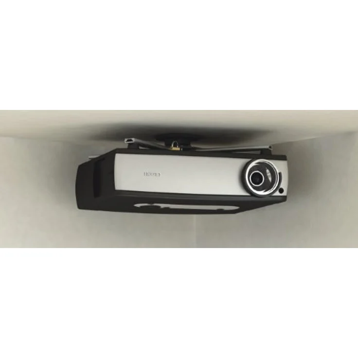 HALTERUNGSPROFI PH11S, Superflache Deckenhalterung für Beamer bis 20kg mit Sicherheitsschloss, Neigung und Drehung bis 360° – Bild 3
