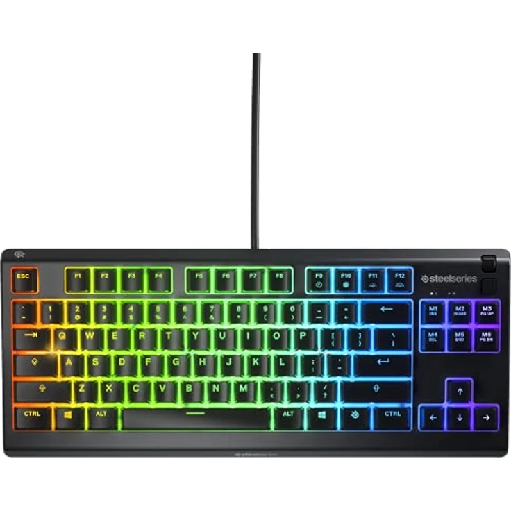 SteelSeries Apex 3 TKL - RGB Gaming-Tastatur - Kompakter Tenkeyless-Formfaktor - 8-Zonen-RGB-Beleuchtung - Englisch (QWERTY) Layout – Bild 2