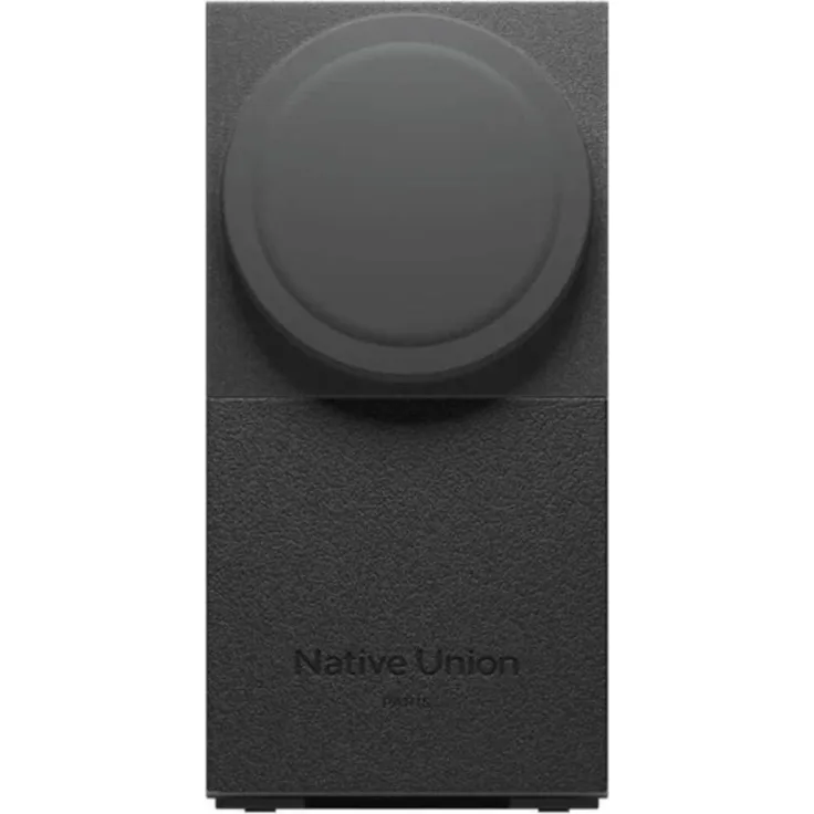 Native Union, Kabelloses Ladegerät 2-in-1 Rise Magnetisch Qi2, Schwarz - Schnelles Laden für iPhone und AirPods, stärkere Magnete, optimierter Betrachtungswinkel