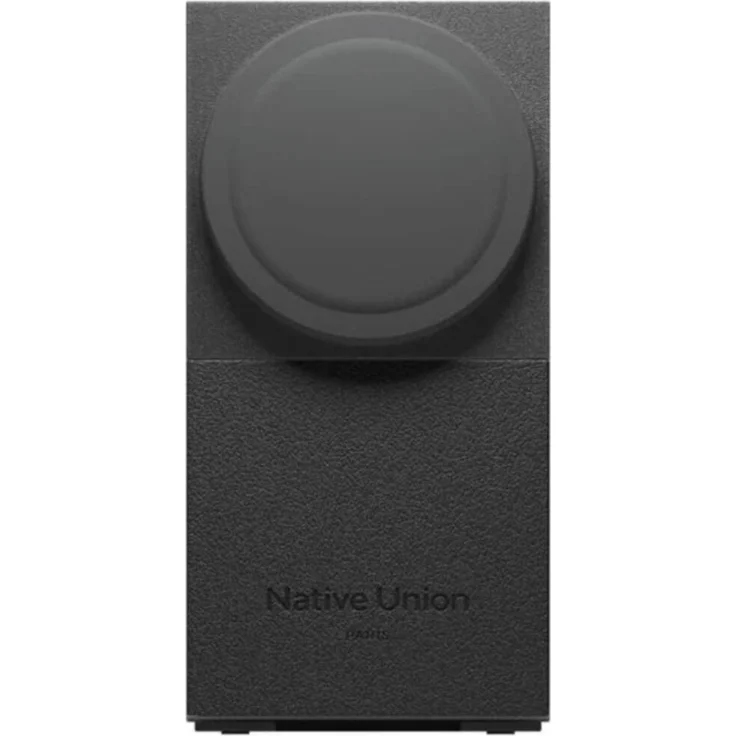 Native Union, Kabelloses Ladegerät 2-in-1 Rise Magnetisch Qi2, Schwarz - Schnelles Laden für iPhone und AirPods, stärkere Magnete, optimierter Betrachtungswinkel