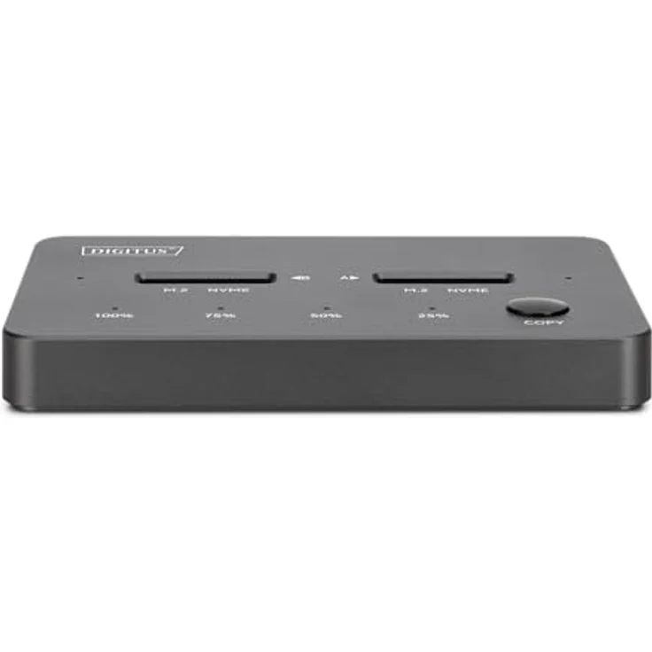 Digitus DA-71545-1, NVMe Klonstation USB3.1 Gen2 Typ-C für 2 M.2 SSDs bis 4 TB, Festplattengehäuse, Schwarz – Bild 13