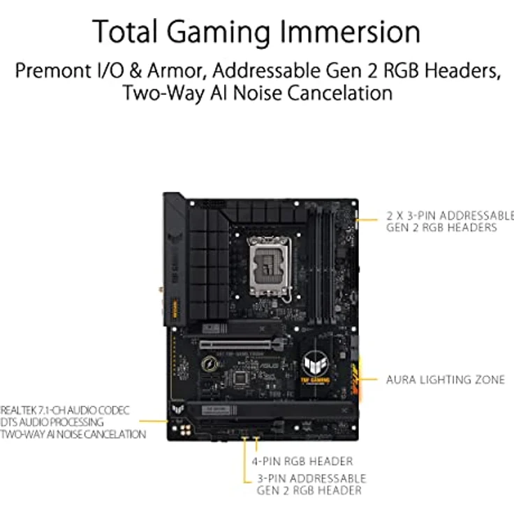 ASUS TUF GAMING B760-PLUS WIFI D4 Mainboard Sockel Intel LGA 1700 – Bild 4