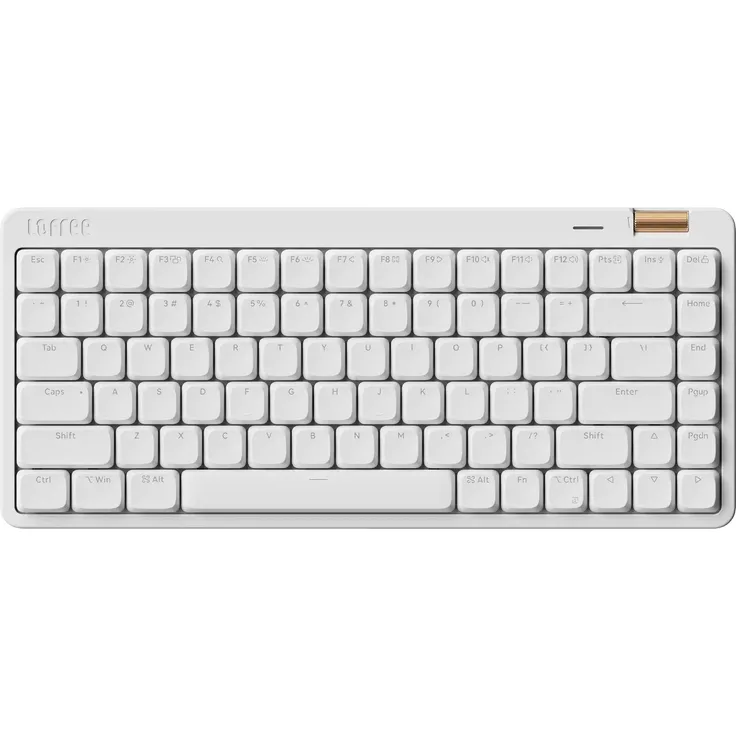 Lofree Flow Lite84, 75% mechanische Tastatur mit USB, Bluetooth & RF Wireless, Hintergrundbeleuchtung, Weiß