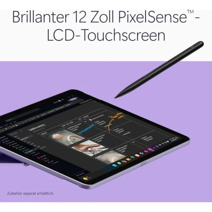 Microsoft Surface Pro 12" 2. Generation - EP2-74799, 12" Touchscreen, Snapdragon X2 Plus, 16GB RAM, 512GB UFS, Windows 11 Home, violet – Bild 2