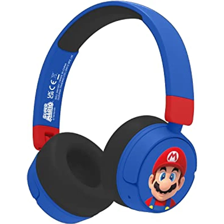 OTL Technologies SM1001 Super Mario Kabellose Kinder-Kopfhörer, Blau – Bild 1