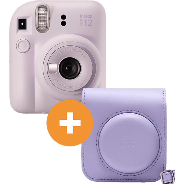 FUJIFILM INSTAX mini 12 Travel Set, Sofortbildkamera, Lilac Purple