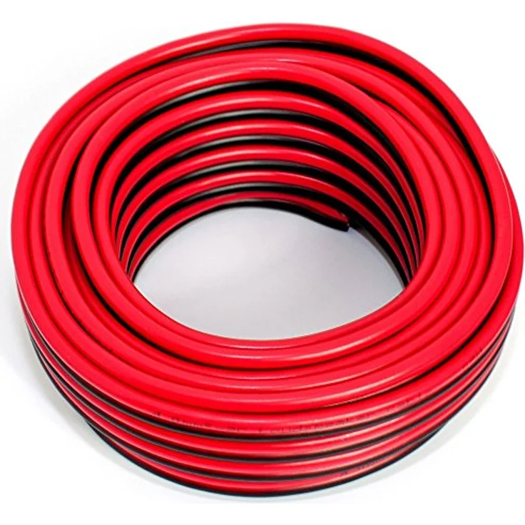 Lautsprecherkabel 2x4,00mm2 - 10m - rot-schwarz - CCA - Audiokabel - Boxenkabel – Bild 2
