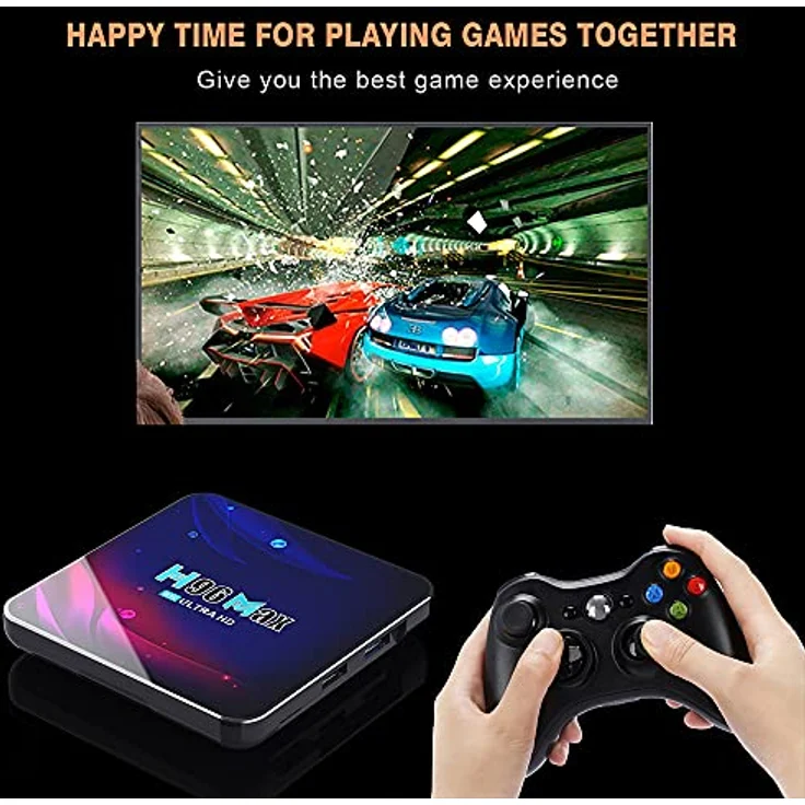 Lipa H96 Max Android TV-Box 2-16 GB Android 11 4K-Decoder Dolby-Sound Bluetooth, Streaming Box - IPTV Box - Mediaplayer - WLAN und Ethernet – Bild 5