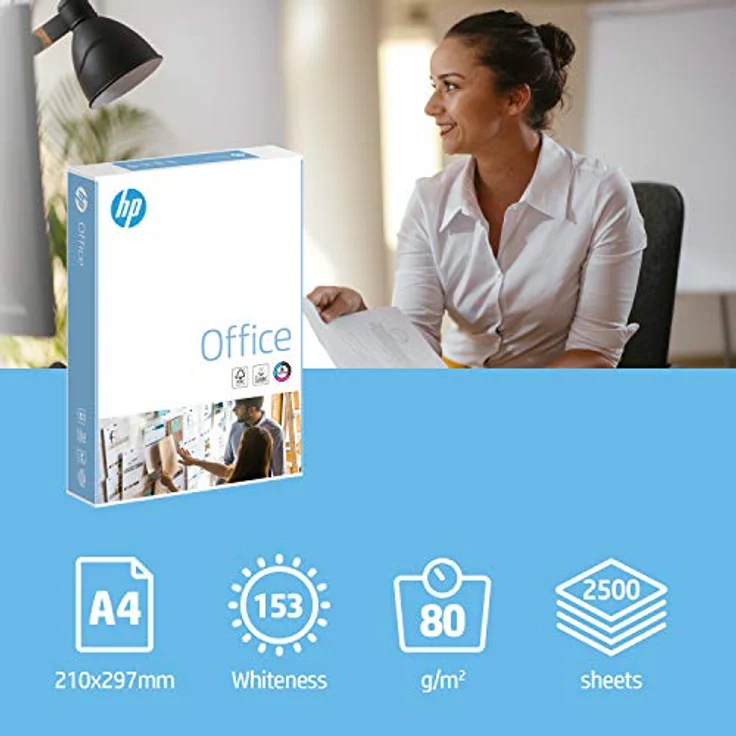 HP Kopierpapier Office CHP110: 80 g DIN-A4, 1x 500 Blatt, weiß – Allround Kopierpapier für Büro - Preisvergleich – Bild 3