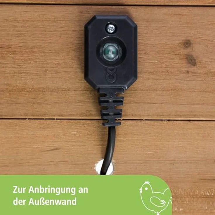 Kerbl SmartCoop Externer Tageslichtsensor, präzise Lichtmessung für optimale Steuerung, 100 cm Anschlusskabel, kompatibel mit SmartCoop-System – Bild 2