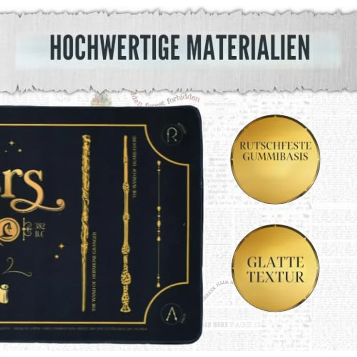Thumbs Up Gaming Mauspad Harry Potter, Schreibtischunterlage mit Magical Locations, 70 x 30 cm, Olivanders – Bild 4
