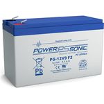 Powersonic PG-12V9 12V 8,8Ah Blei-Vlies Akku AGM VRLA, langlebige Batterie mit Blei-Kalzium-Platten