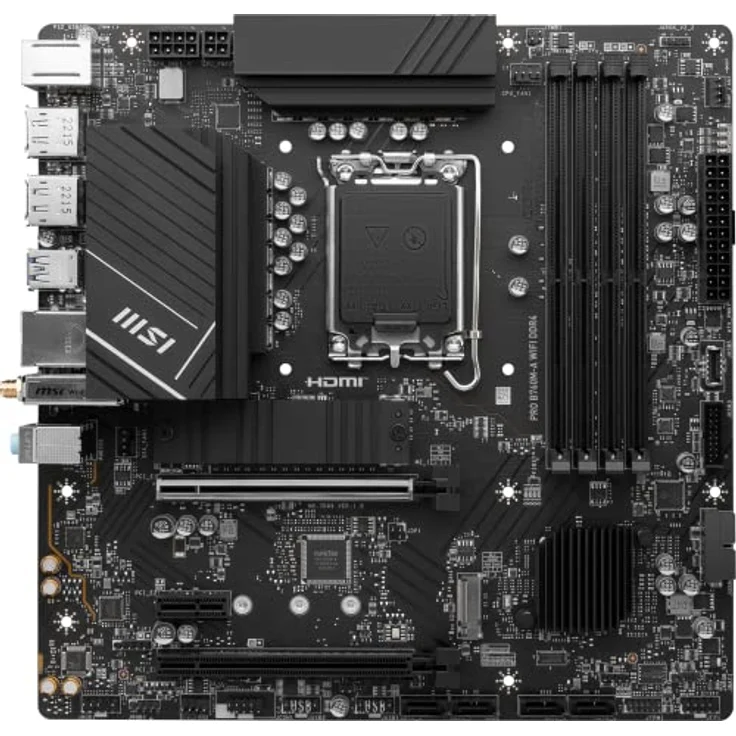 MSI Intel-Mainboard, Schwarz, M-ATX – Bild 2