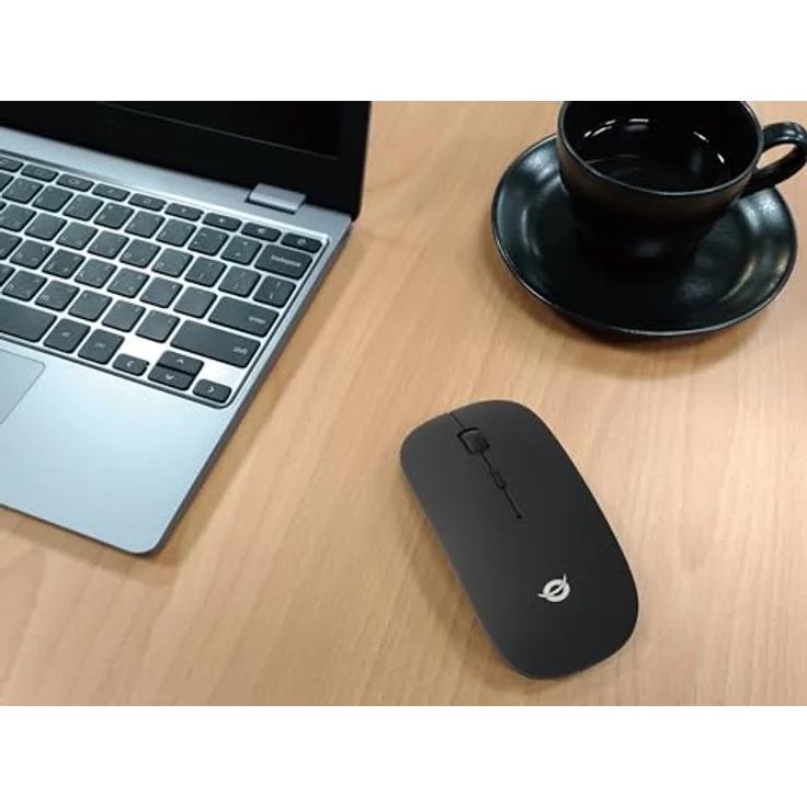 Conceptronic LORCAN01B 4-Tasten-Bluetooth-Maus, drahtlose Bluetooth 5.0-Konnektivität, DPI-Schalter (800/1200/1600), für Links- und Rechtshänder, gummierte Oberfläche – Bild 5