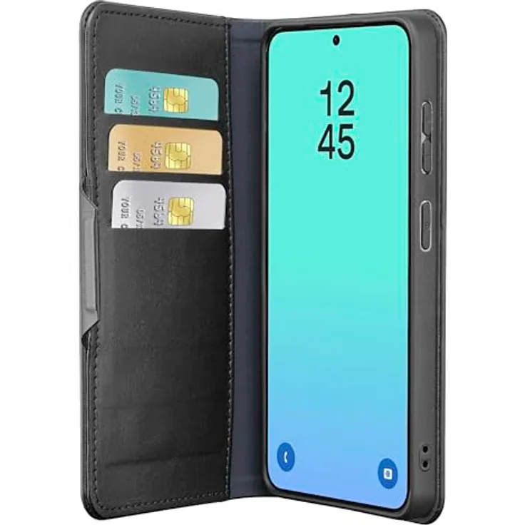 Cellular Line Book Agenda Folio für Samsung Galaxy S26, schwarze Handytasche, versandkostenfrei