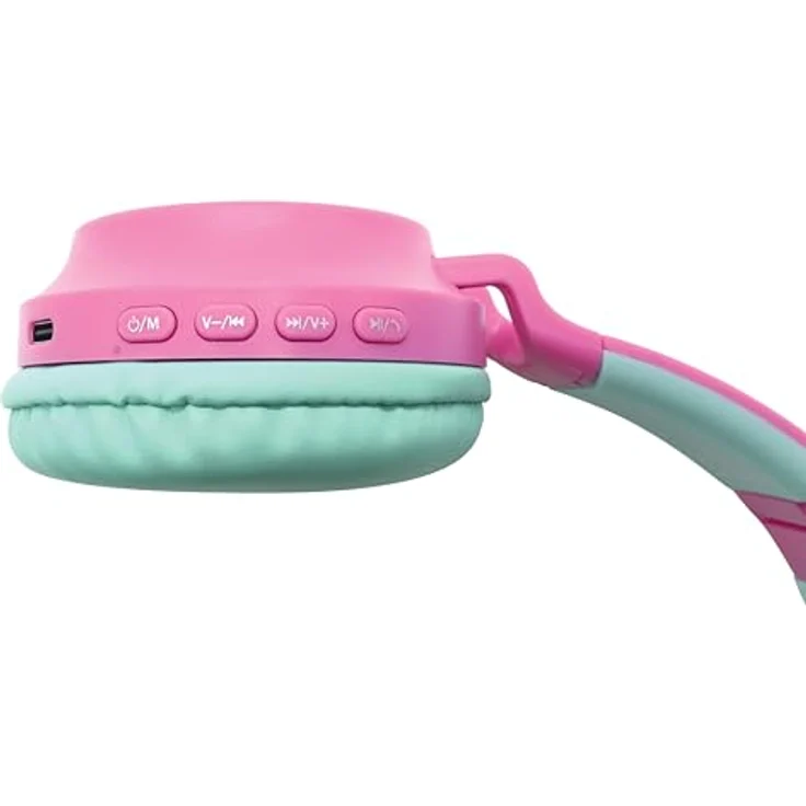 Lexibook Barbie HPBTKTBB, 2-in-1 kabellose Kopfhörer mit Katzenohren, Stereosound, Bluetooth 5.3, faltbar, verstellbar, Pink – Bild 4