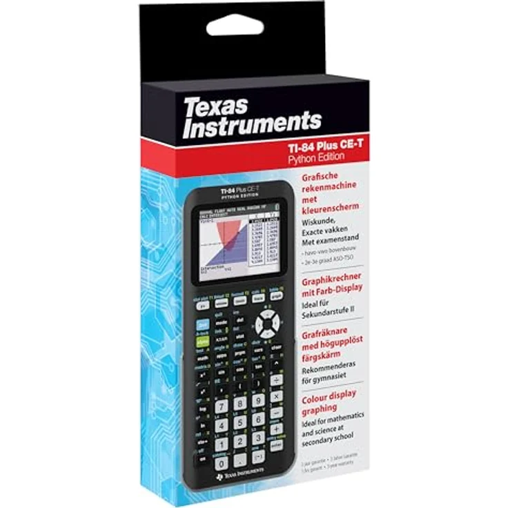 Texas Instruments Taschenrechner TI-84 CEPY, TI-84 Plus CE-T Python Edition Graphikrechner - Neue Version, leicht, programmierbar in Python, 15 Farben, 14-stellige Genauigkeit – Bild 3