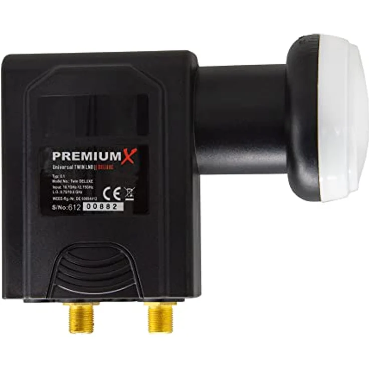 Premium X Deluxe Twin LNB 2Fach für 2 Teilnehmer, 4K Full HD, mit Wetterschutz und LTE Filter, digitale Frequenzstabilität für Satellitenschüssel TV Receiver – Bild 5