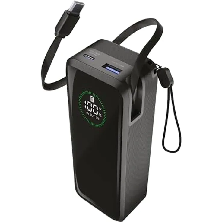 Cellular Line Roller 20000 mAh Powerbank, USB Typ-C, Schwarz, Versandkostenfrei