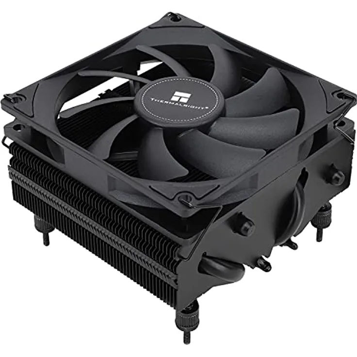 Thermalright AXP90-X53, Low Profile CPU Luftkühler, 53mm Höhe, TL-9015B PWM Lüfter, AGHP Technologie, für AMD AM4/Intel 1700/1150/1151/1155/1156/1200, schwarz