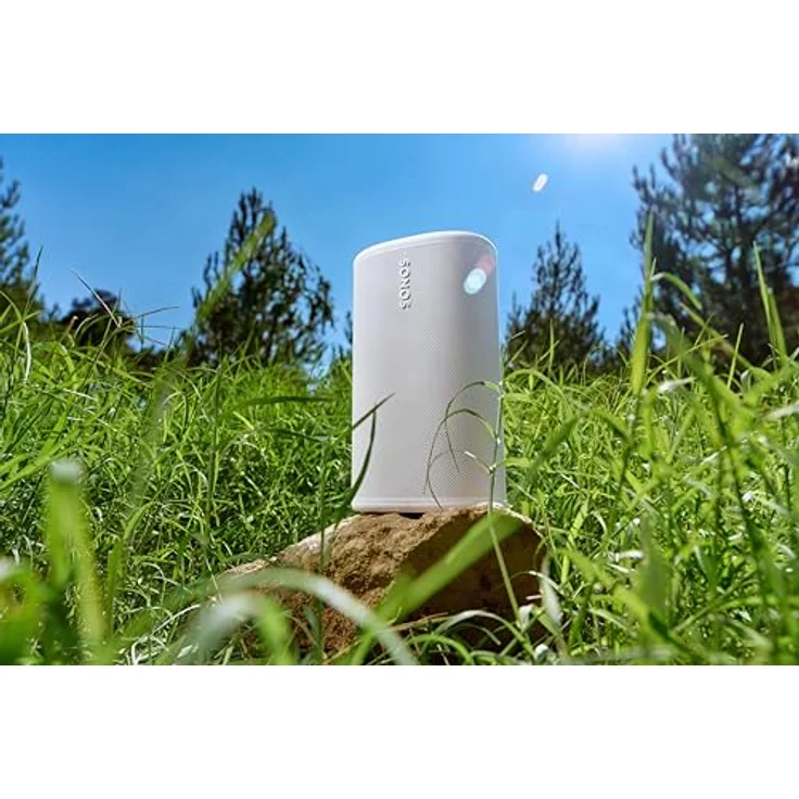 Sonos Play, Bluetooth-Lautsprecher mit kraftvollem Stereo Sound, 24 Stunden Akkulaufzeit, wasserdicht und tragbar, weiß – Bild 5