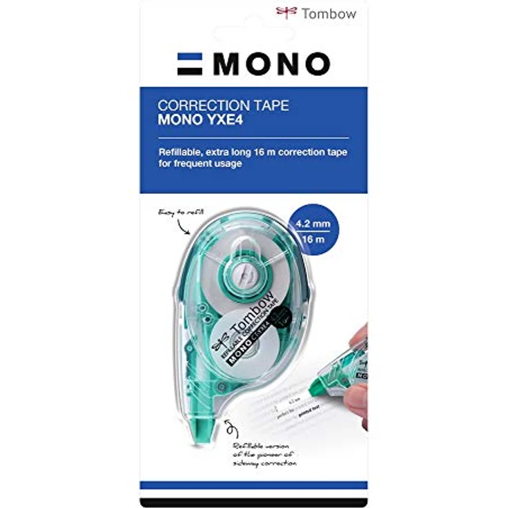Tombow Korrekturroller Mono CT-YXE4, 4,2mm x 16m (BxL), nachfüllbar – Bild 2