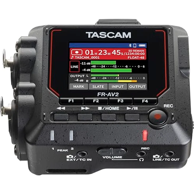 Tascam FR-AV2, 2-Kanal Feldrecorder mit 192 kHz Aufnahme, Bluetooth-Monitoring und XLR/TRS Eingängen – Bild 1