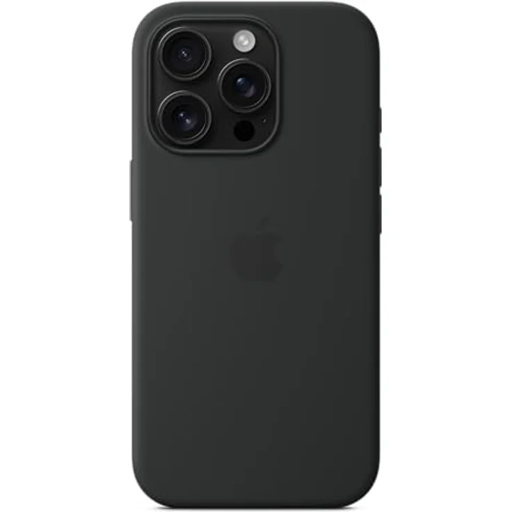 Apple iPhone 16 Pro Silikon Case mit MagSafe – Schwarz, recyceltes Silikonmaterial, integrierte Magnete, kompatibel mit kabellosem Laden – Bild 4
