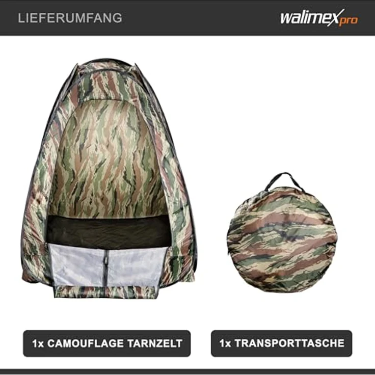 Walimex Pop-Up Camouflage Tarnzelt – Bild 7