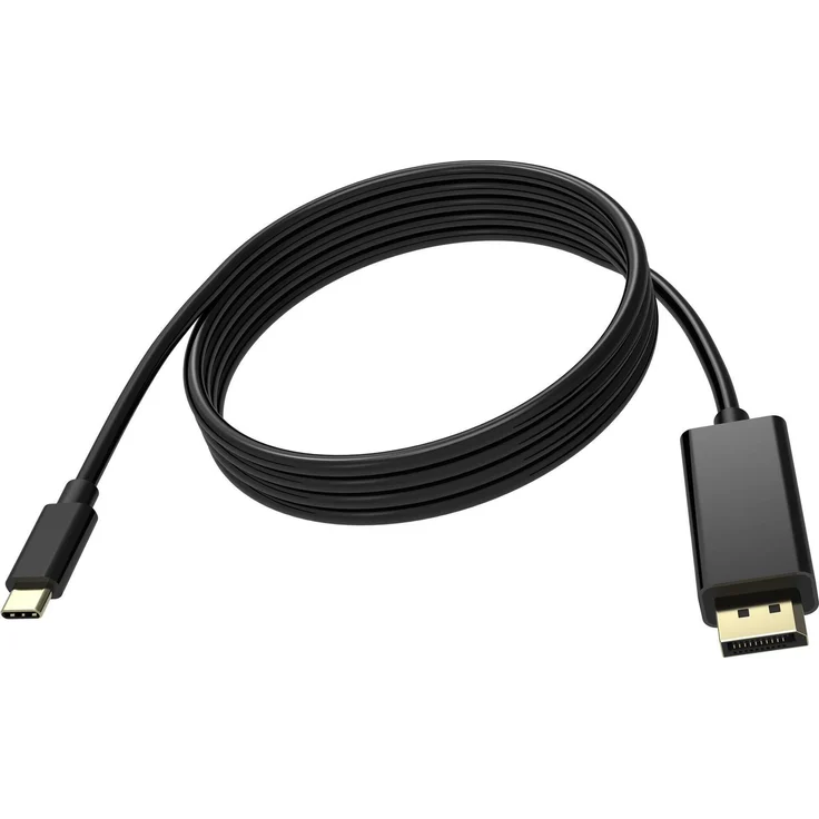 Vision TC 2MUSBCDP8K/BL, 2 m USB-C zu DisplayPort Kabel, männlich, 7680 x 4320 Pixel, schwarz