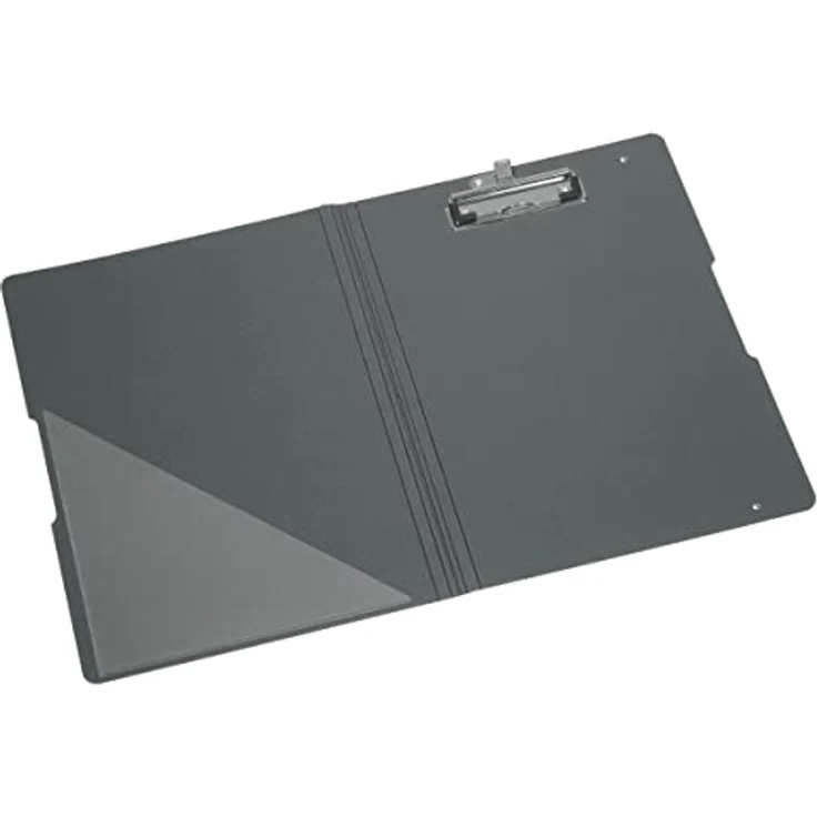 Herlitz Aktenordner Herlitz Klemmbrettmappe A4 PF grau/apfel m.Stifthalter – Bild 3