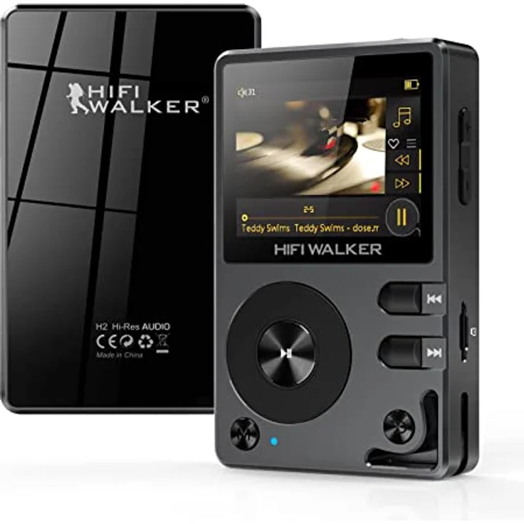 HIFI WALKER H2 MP3 Player mit Bluetooth, DSD DAC Hi-Res FLAC Player Verlustfreier Musikplayer, Tragbarer Digitaler Audioplayer mit 64GB Speiche, erweiterbarem Speicher auf bis zu 256 GB – Bild 1