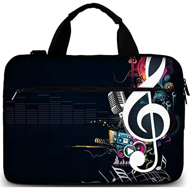 Sidorenko Laptoptasche 17/17,3 Zoll - Moderne Notebooktasche aus Canvas - Hochwertige Laptop Tasche - Schmutz- & Wasserabweisende Laptop Bag mit Zubehörfach – Bild 1