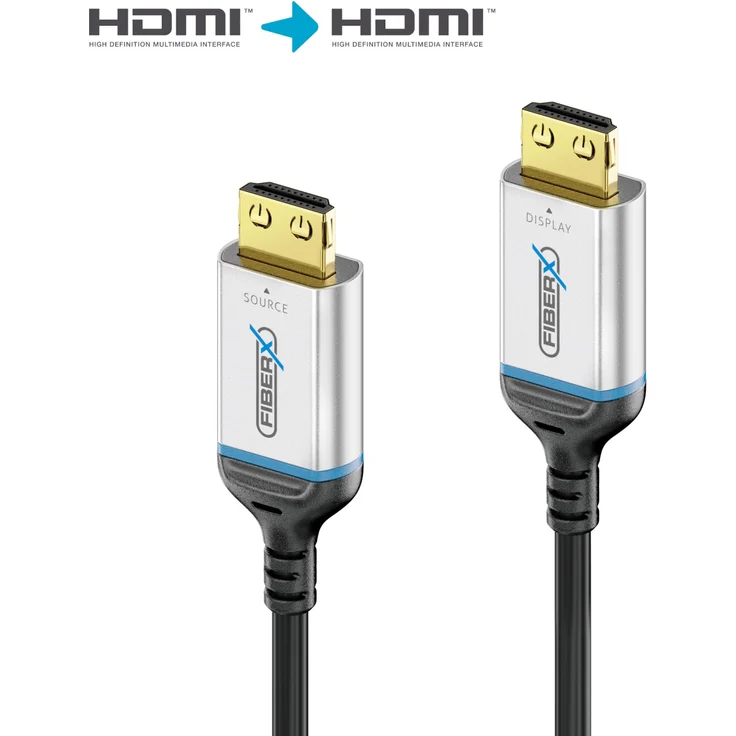 Purelink FX-I380-020, 8K Ultra High Speed HDMI AOC Glasfaser Kabel, 20m, vergoldete Stecker, Hybridaufbau