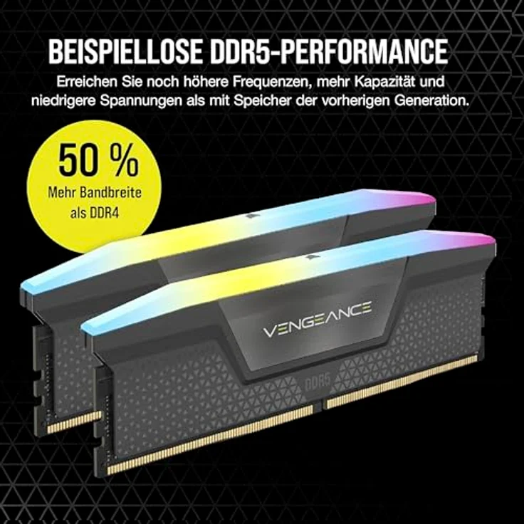 Corsair Vengeance RGB DDR5-6000 C30 DC - 32GB (AMD EXPO) - Preisvergleich – Bild 2